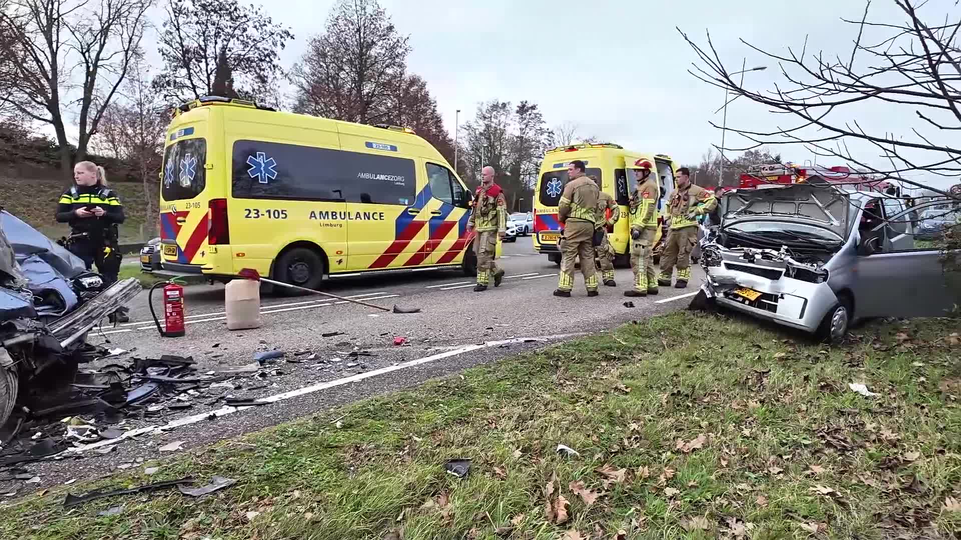 Frontale botsing op Sint Wirosingel