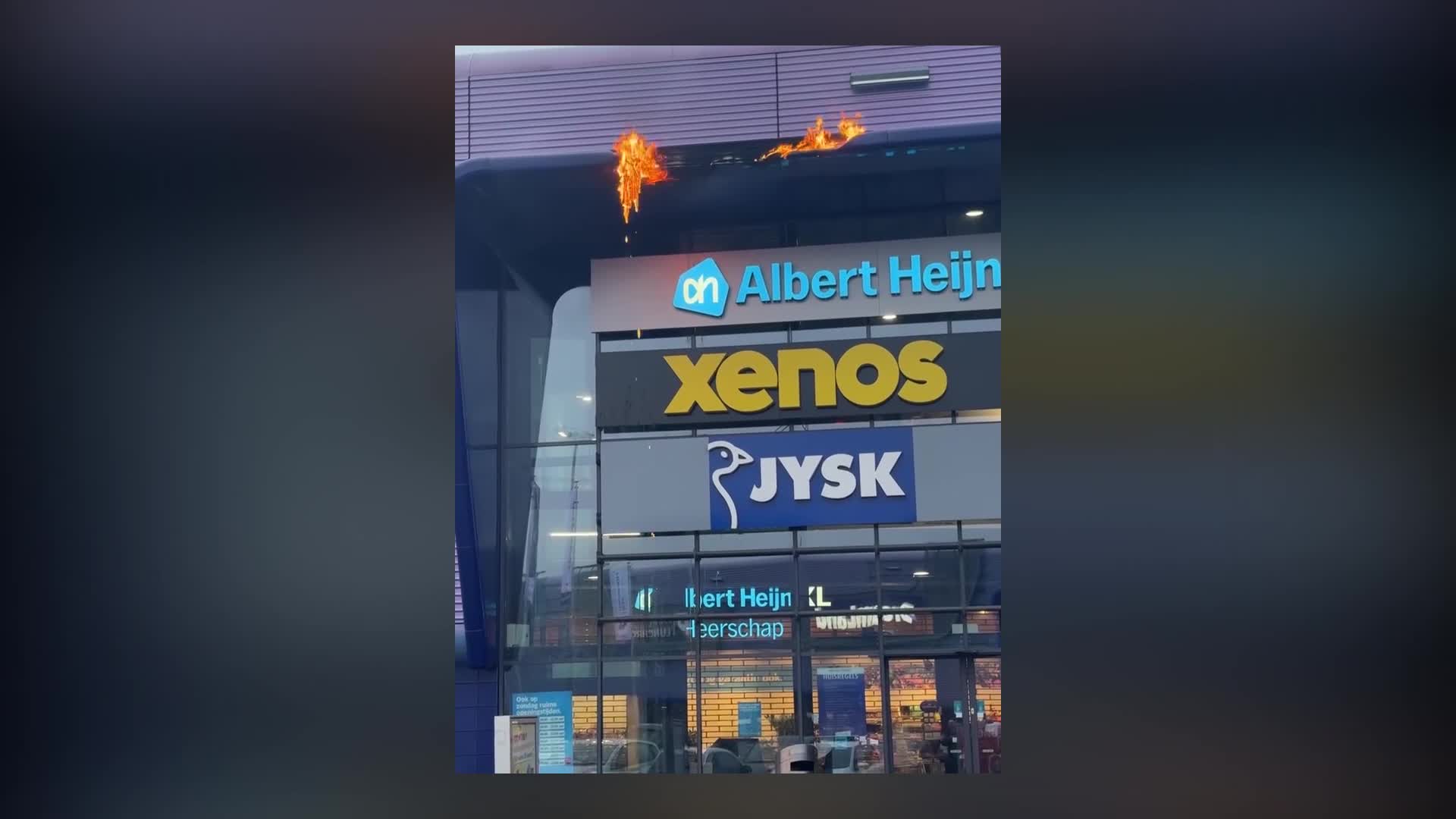 Brand bij Retailpark in Roermond